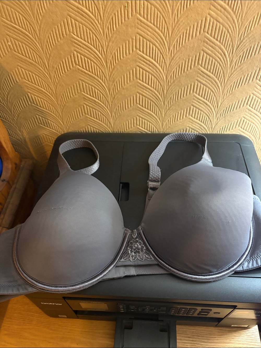 Vanity Fair Gray Bonded Comfort Bra
